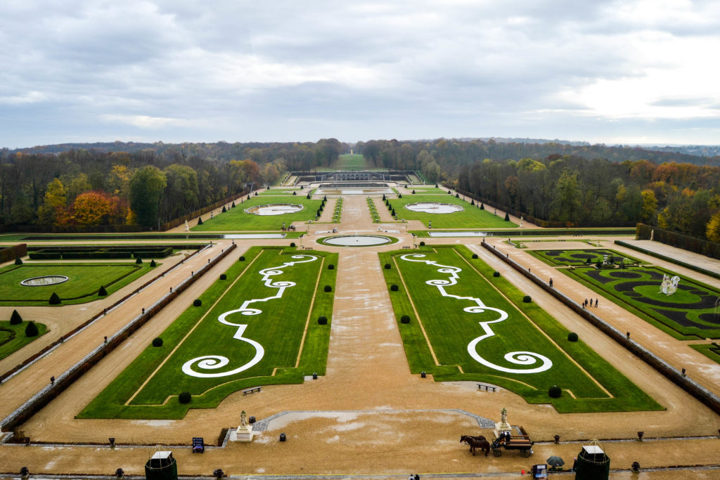 jardins à la française au château de Vaux le Vicomte