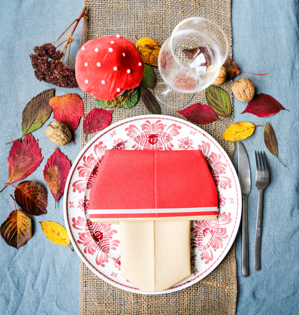décoration de table automne colorée