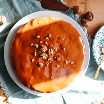 très bonne recette facile de gâteau aux noix avec un glaçage